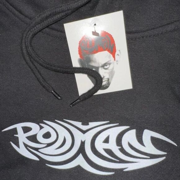 Nba Rodman Men's Black Hoodie - Picture 4 of 5